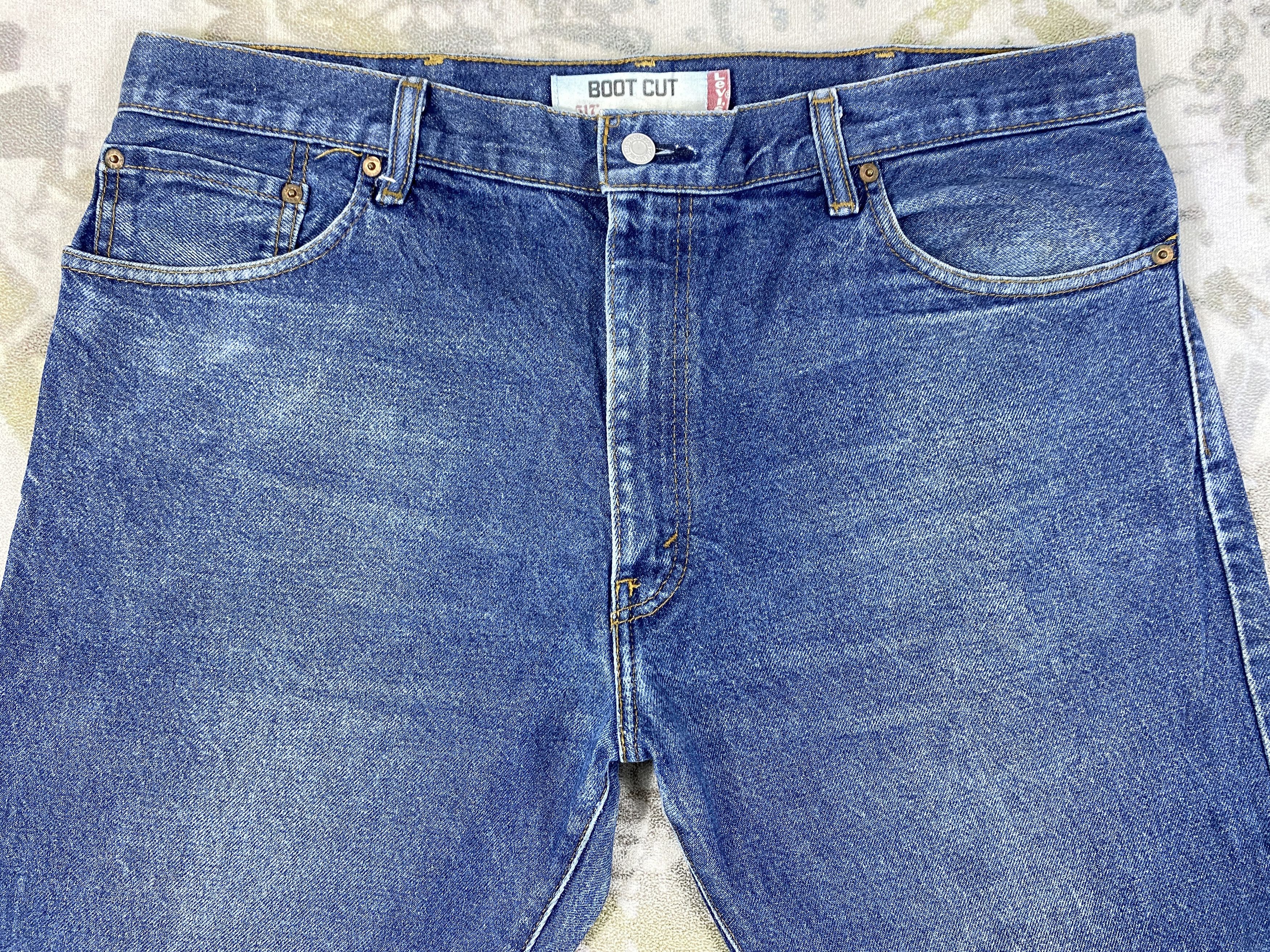 Levi's Dark Blue Vintage Levi's 517 Boot Cut Denim 39x33.5 -JN461 Size US 39 - 3 Thumbnail
