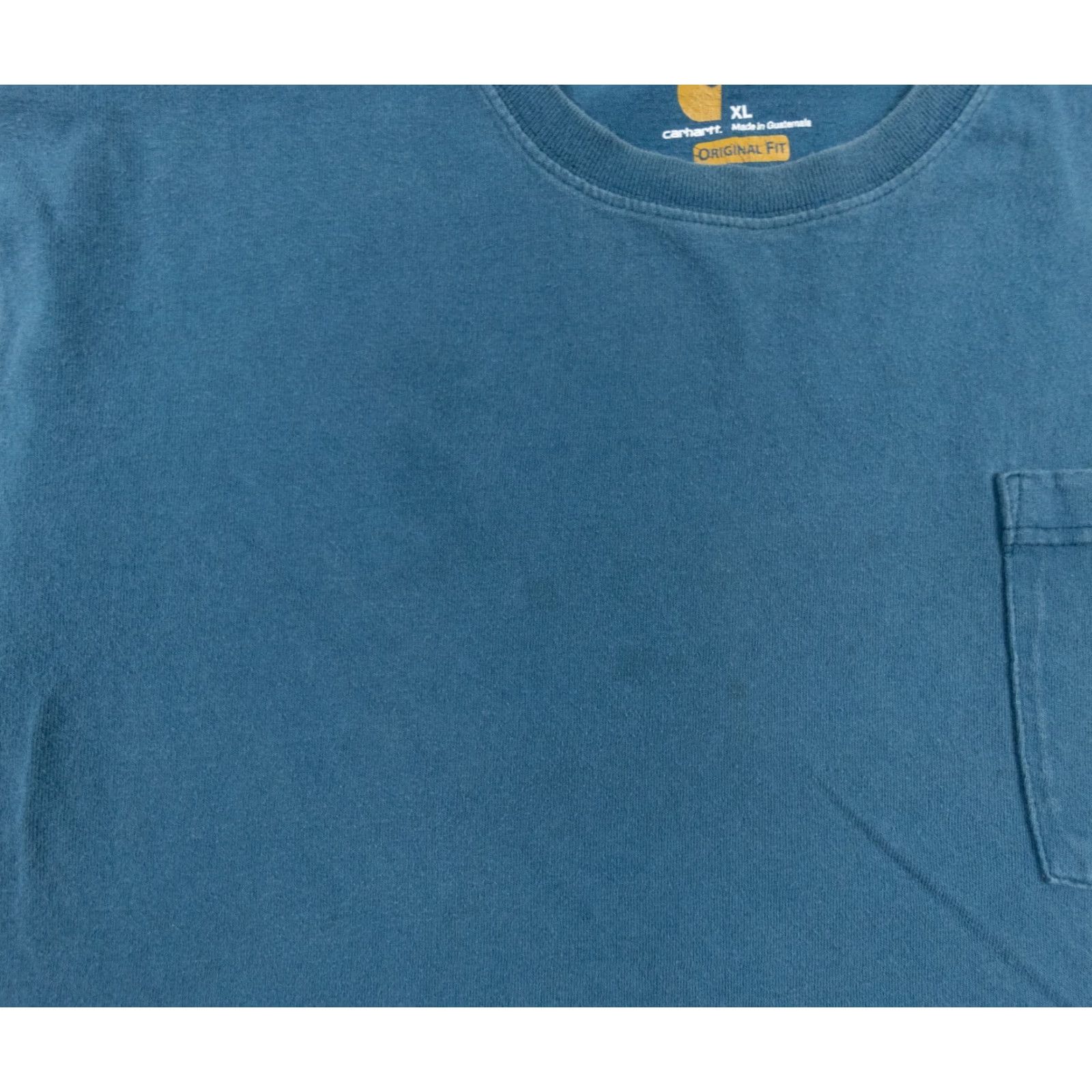 Carhartt Carhartt Blue Pocket Tee Shirt Adult XL Short Sleeve Crewneck Workwear Mens Size US XL / EU 56 / 4 - 6 Thumbnail