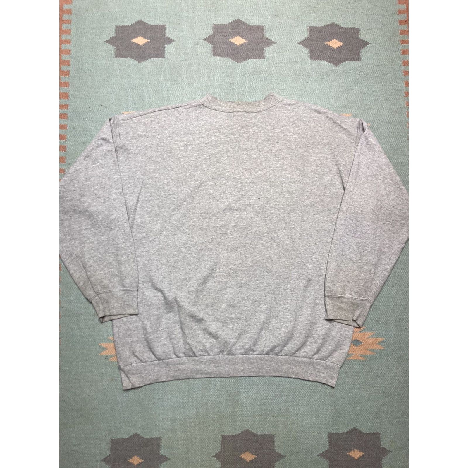 Vintage VINTAGE 90s Y2K CREWNECK SWEATSHIRT EMBROIDERED EAGLE GRAY ADULT 2XL Size US XXL / EU 58 / 5 - 6 Thumbnail