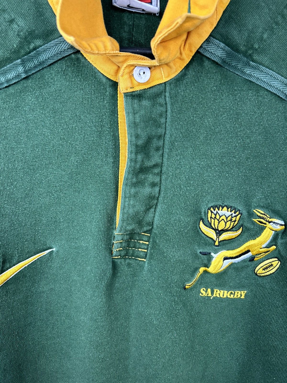 Nike × Vintage Vintage 90s Nike South Africa SA Rugby Long Sleeve Jersey Size US XL / EU 56 / 4 - 11 Thumbnail