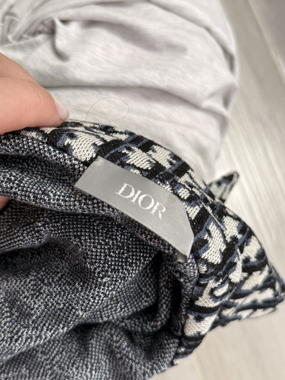Dior Dior Oblique Jacquard Cotton Knit Shirt Size US XS / EU 42 / 0 - 5 Thumbnail
