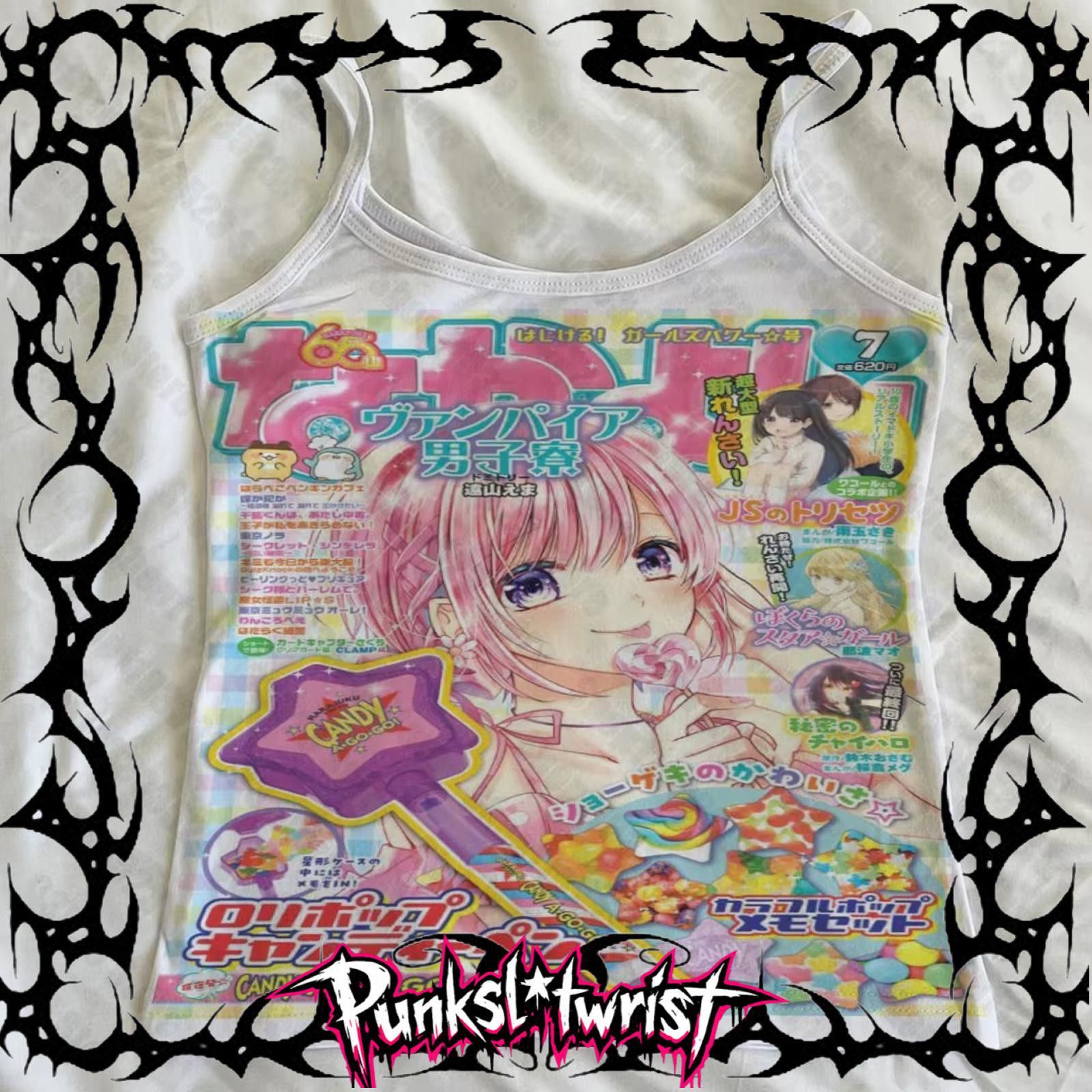 Other y2k emo girls baby tee Size XS / US 0-2 / IT 36-38 - 1 Preview