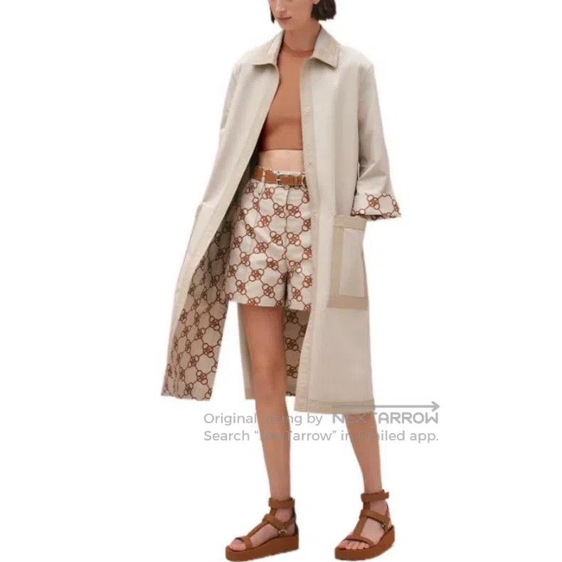 Hermes Hermes Beige Lapel Long Coat Size XXS / US 00 / IT 34 - 1 Thumbnail
