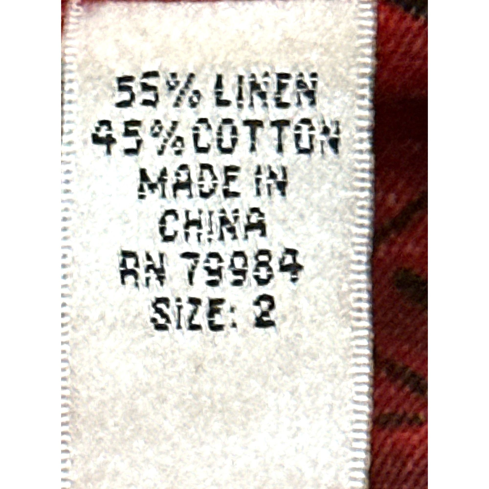 Chicos Chicos Design Vintage Bold Red Fabric Abstract Black Tribal Size XL / US 12-14 / IT 48-50 - 6 Thumbnail