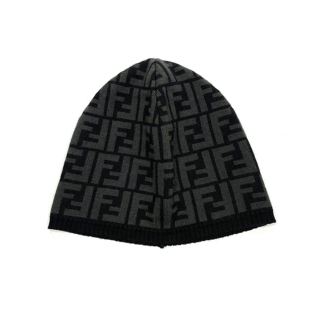 Fendi Fendi Zucca Monogram Wool Hat Beanie Size ONE SIZE - 1 Thumbnail
