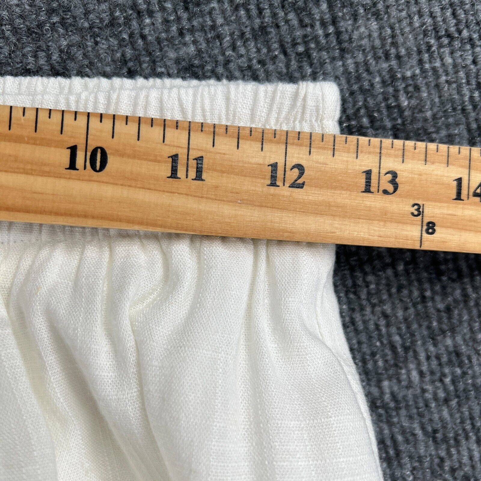 PRINCESS POLLY Princess Polly Linen Blend Wide Leg Pull On Pants White Sz 4 Size 27" / US 4 / IT 40 - 14 Thumbnail