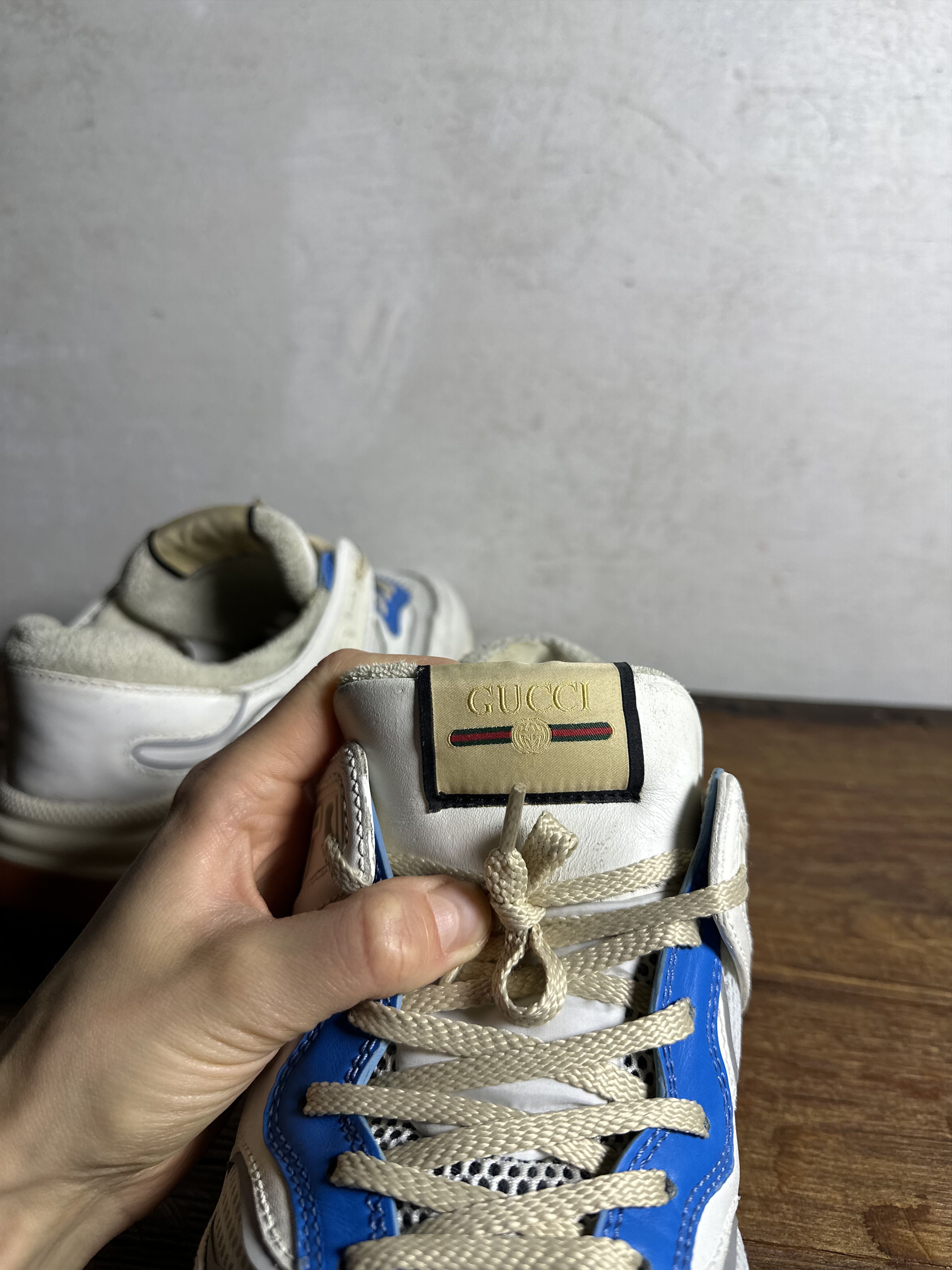 Gucci Gucci Ultrapace Distressed White Sneakers Size US 10 / EU 43 - 9 Thumbnail