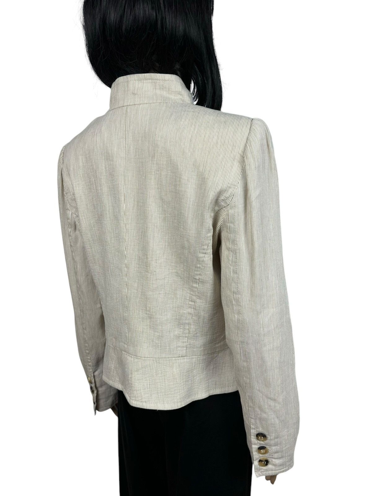 Armani Collezioni Armani Collezioni Striped Linen Jacket size 48 Size XL / US 12-14 / IT 48-50 - 7 Thumbnail