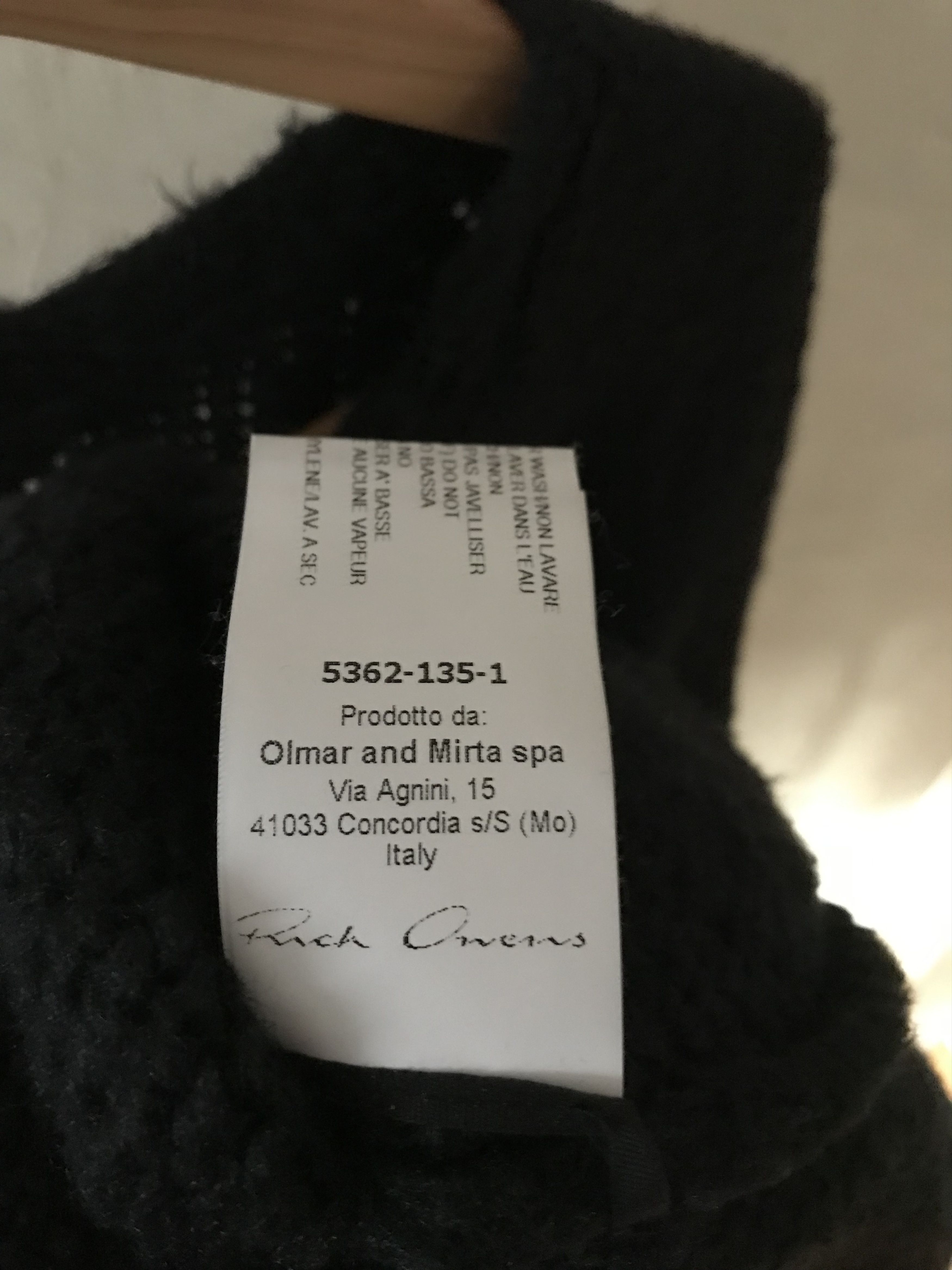 Rick Owens FW15 Rick Owens Sphinx heavy knit silk sweater, dark blue Size US XL / EU 56 / 4 - 9 Thumbnail