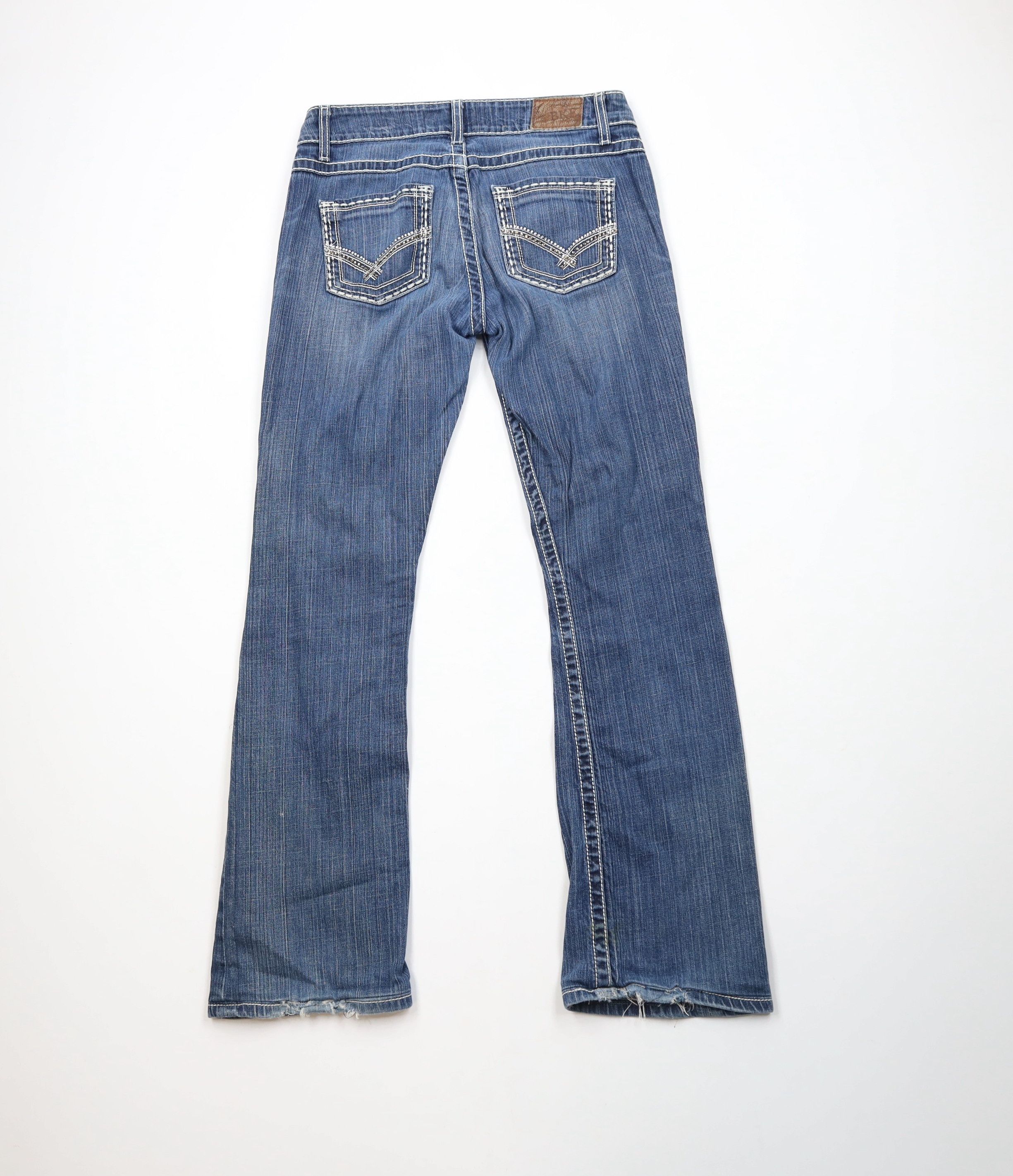 Vintage Buckle BKE Thick Stitch Culture Boot Cut Denim Jeans Blue Size 30" / US 8 / IT 44 - 10 Thumbnail