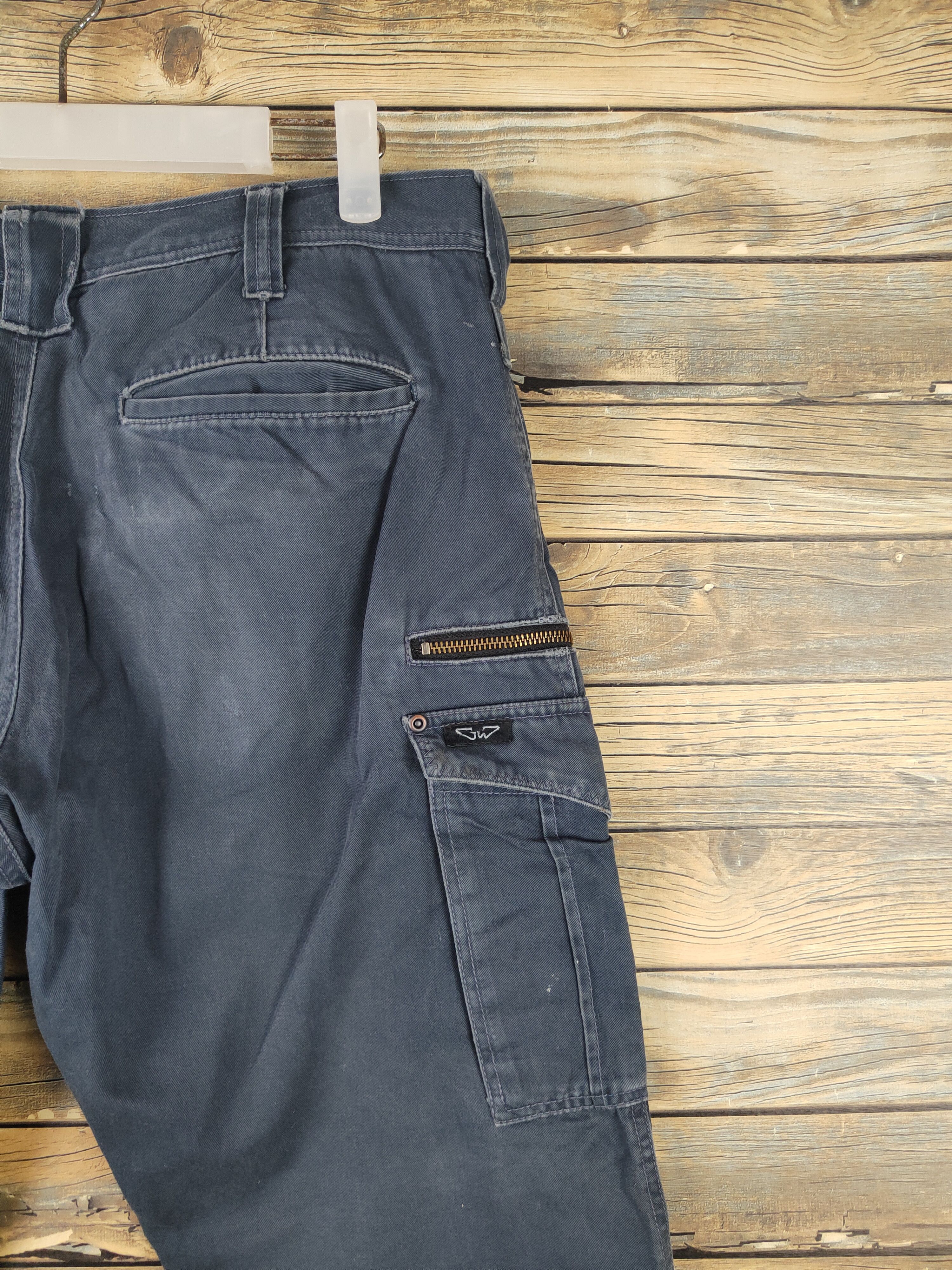 Japanese Brand DL GW Navy Multipocket Tactical Cargo Pants #1491 Size US 34 / EU 50 - 11 Thumbnail
