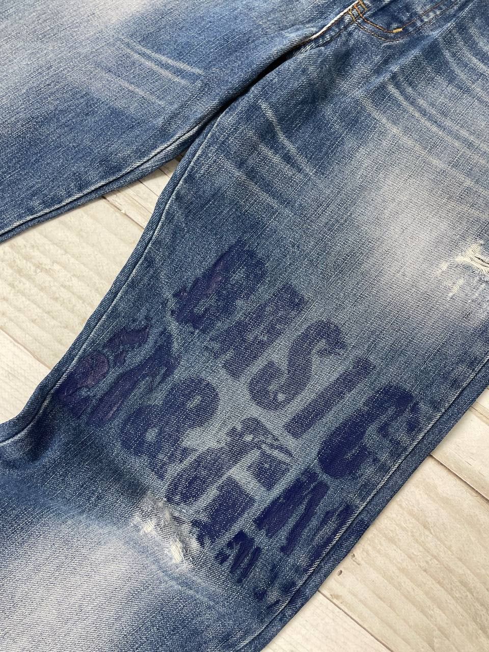 Dolce & Gabbana Vintage Dolce & Gabbana DG Denim Jeans Baggy Distressed Y2K Size US 33 - 8 Thumbnail