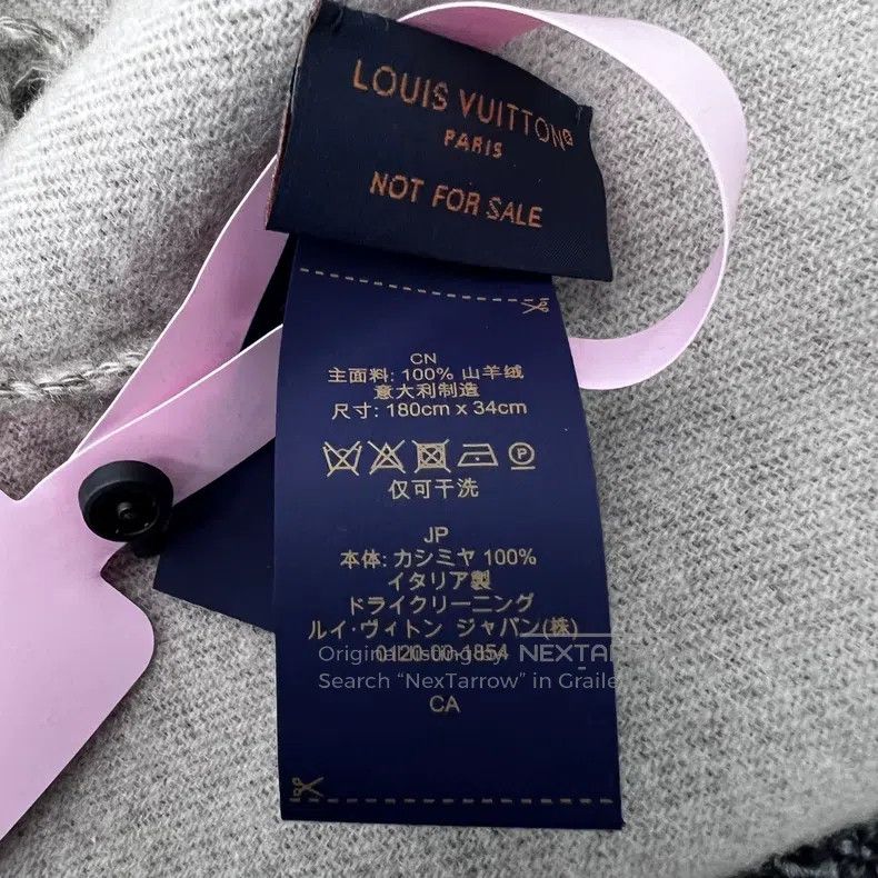 Louis Vuitton Louis Vuitton Cashmere scarf Size ONE SIZE - 3 Thumbnail