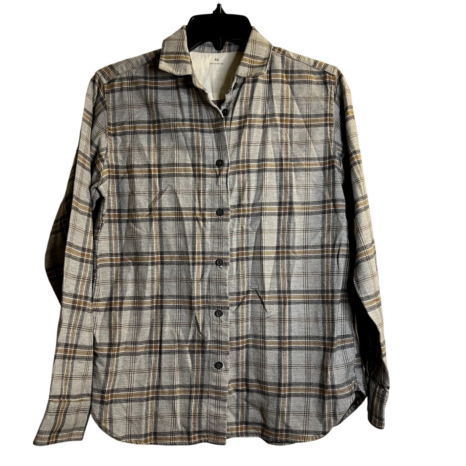 Muji Muji Men’s Flannel Plaid Shirt size XS 100% Cotton Gray Size US XS / EU 42 / 0 - 1 Thumbnail