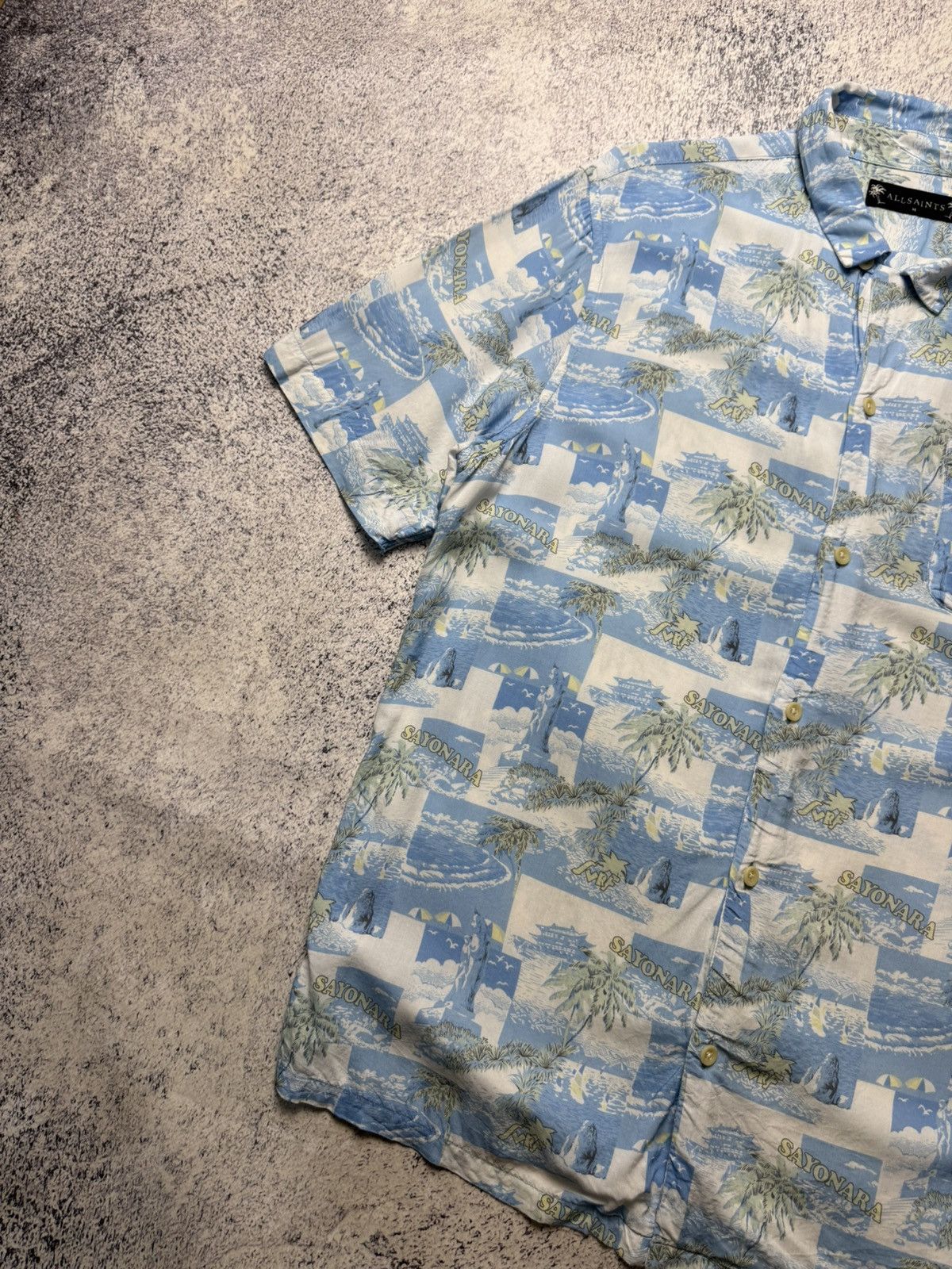 Allsaints Vintage Allsaints Viscose Y2K Hawaii Shirt Size US M / EU 48-50 / 2 - 3 Thumbnail