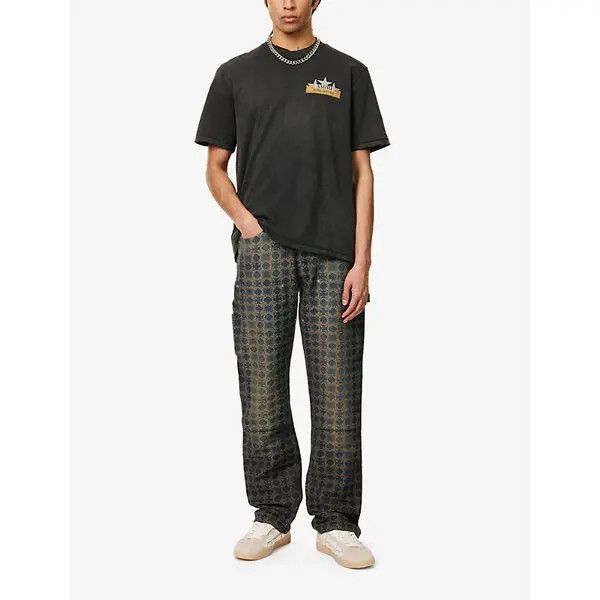 Amiri o1h1sh10525 Vintage Crystal Star T-Shirt in Black Size US XXL / EU 58 / 5 - 2 Thumbnail