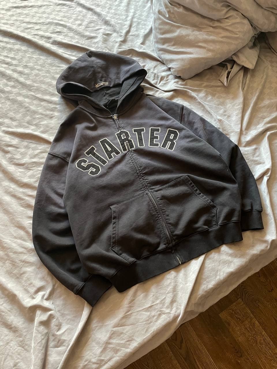 Starter VINTAGE STARTER FADED ZIP HOODIE WASHED Y2K JAPAN 90S Size US M / EU 48-50 / 2 - 2 Thumbnail