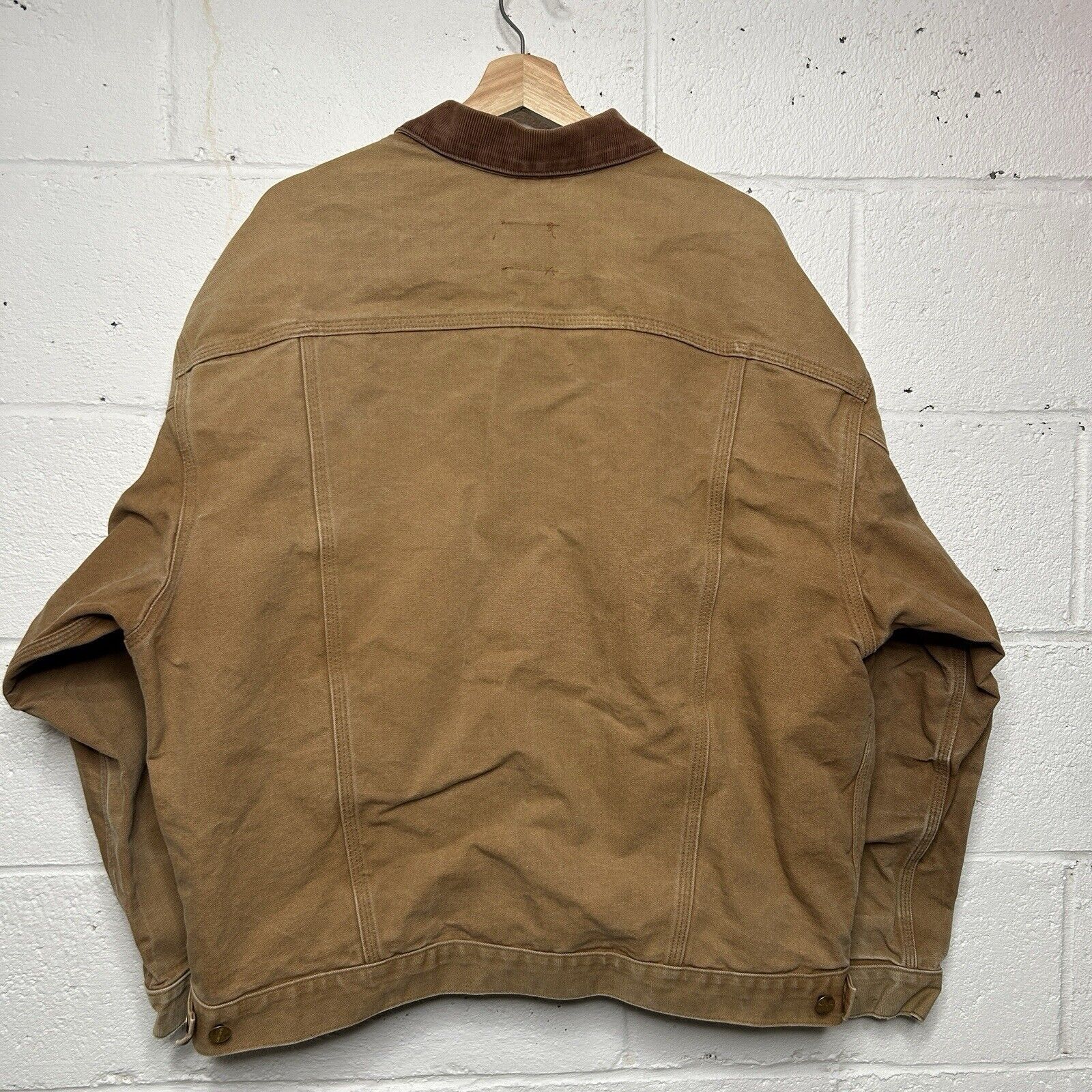 Carhartt Vintage Carhartt Unlined Trucker Jacket “Tan” J109 BRN Size US XL / EU 56 / 4 - 2 Thumbnail