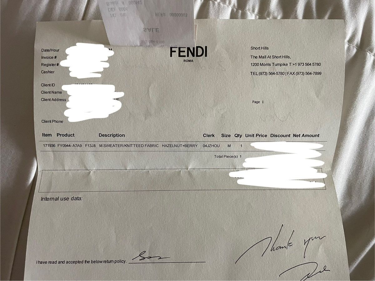 Fendi Fendi Logo Sweater Size US M / EU 48-50 / 2 - 6 Thumbnail