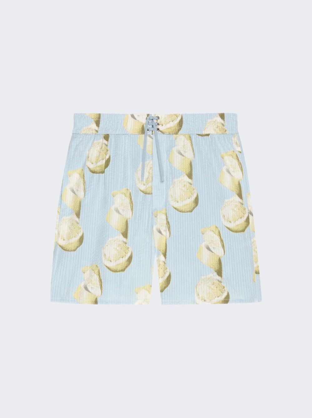 Givenchy o1mle0426 Cotton Seersucker Swim Shorts in Blue Size US 36 / EU 52 - 1 Thumbnail