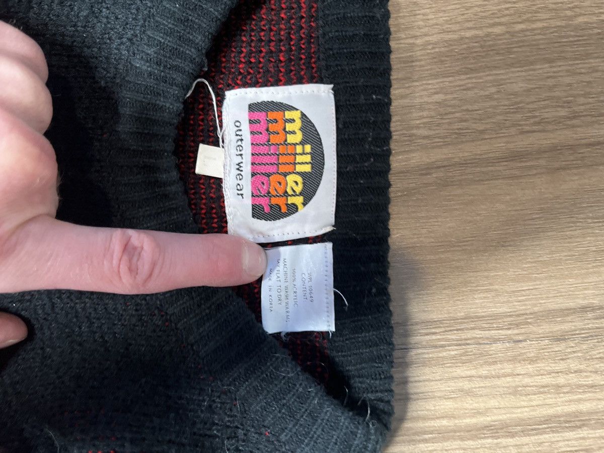 Other ntage MILLER outerwear Sweater Korean-Made 90s Acrylic Knit Size US L / EU 52-54 / 3 - 3 Thumbnail