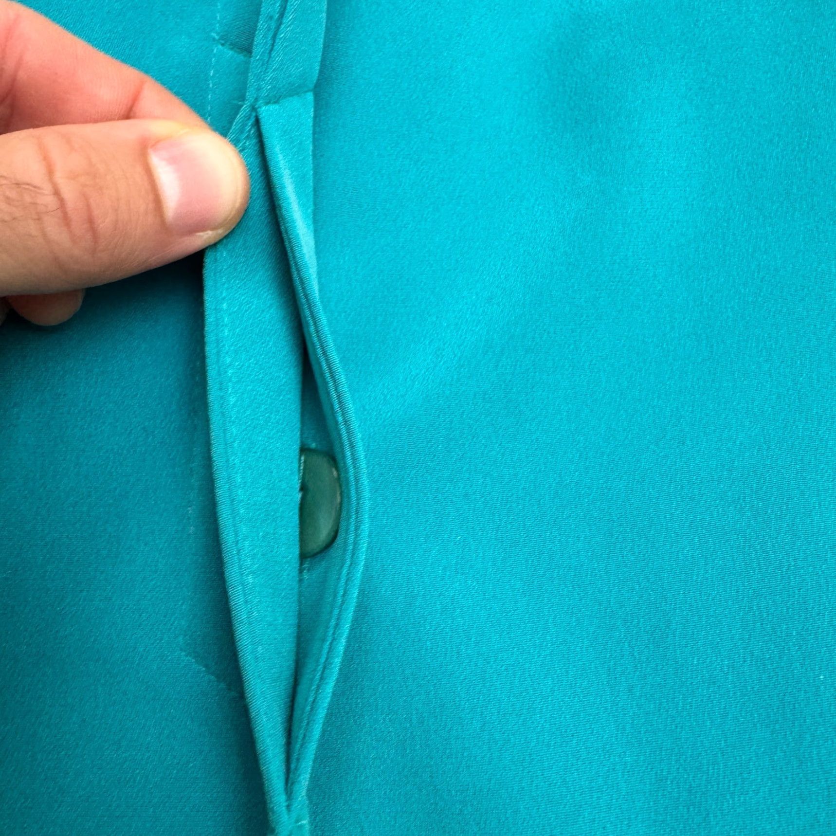 Vintage VINTAGE Travis Ayers 2-Piece Suit Set Jacket & Pencil Skirt Teal 14 Women’s 90s Classic Size 36" / US 14 / IT 50 - 7 Thumbnail