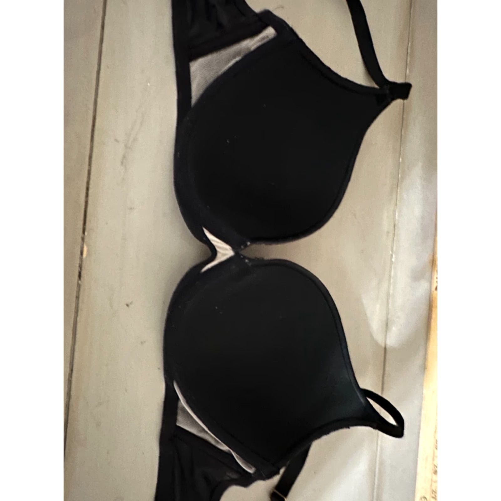Victoria's Secret Victoria's Secret Very Sexy Bra 34D Black Underwired Plunge Lightly Lined Women Size ONE SIZE - 4 Thumbnail