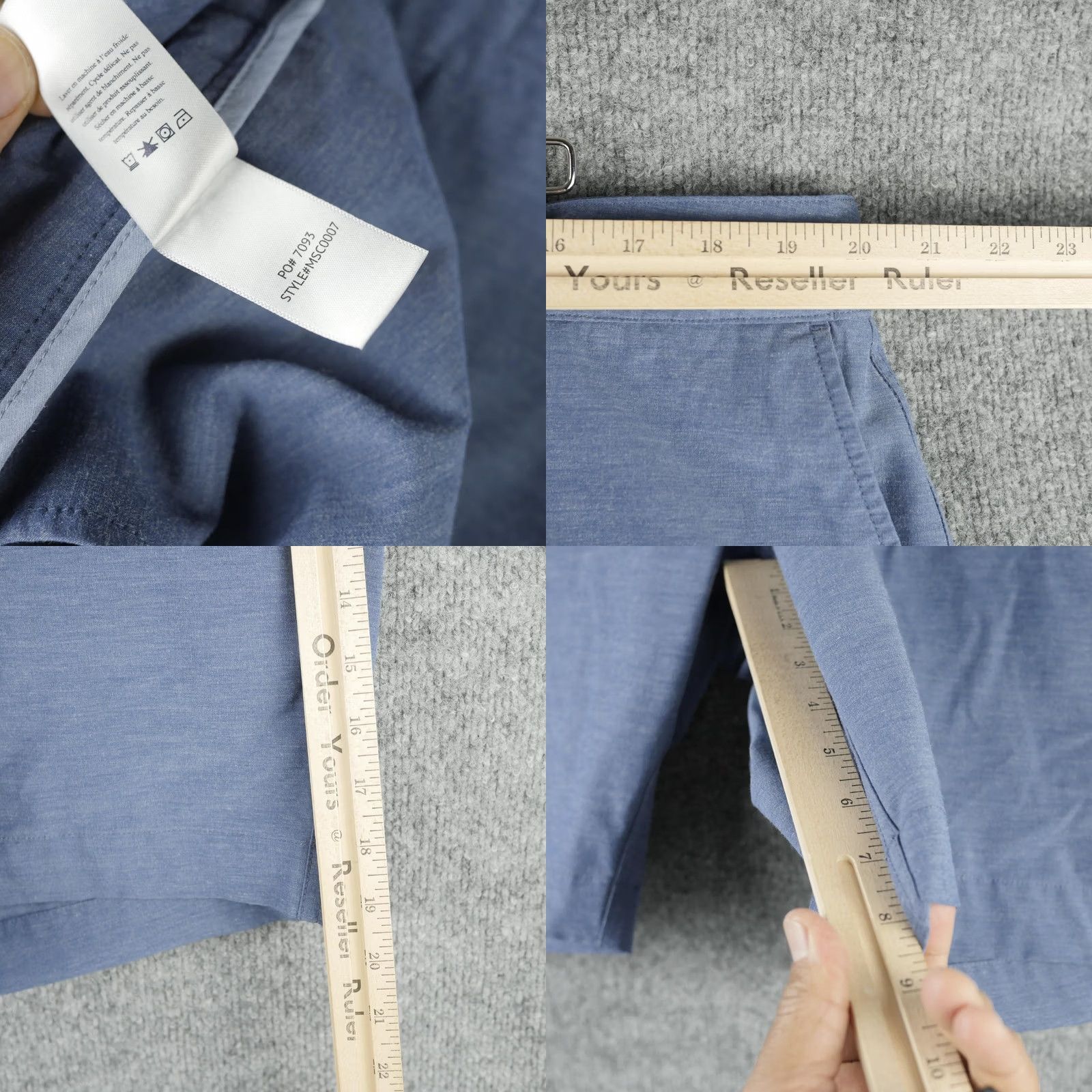 Faherty Faherty Shorts Mens 38 Blue All Day Performance Chino Stretch Summer MSC0007 Size US 38 / EU 54 - 8 Thumbnail