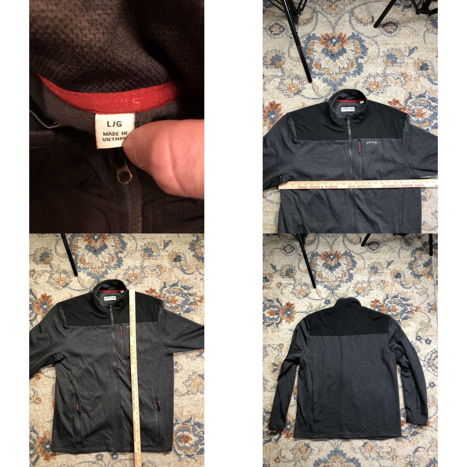 Orvis Orvis Jacket Mens Large Gray Classic Collection Fleece Lined Full Zip Outdoor Windbreaker Casual Pockets Zipper Size US L / EU 52-54 / 3 - 8 Thumbnail