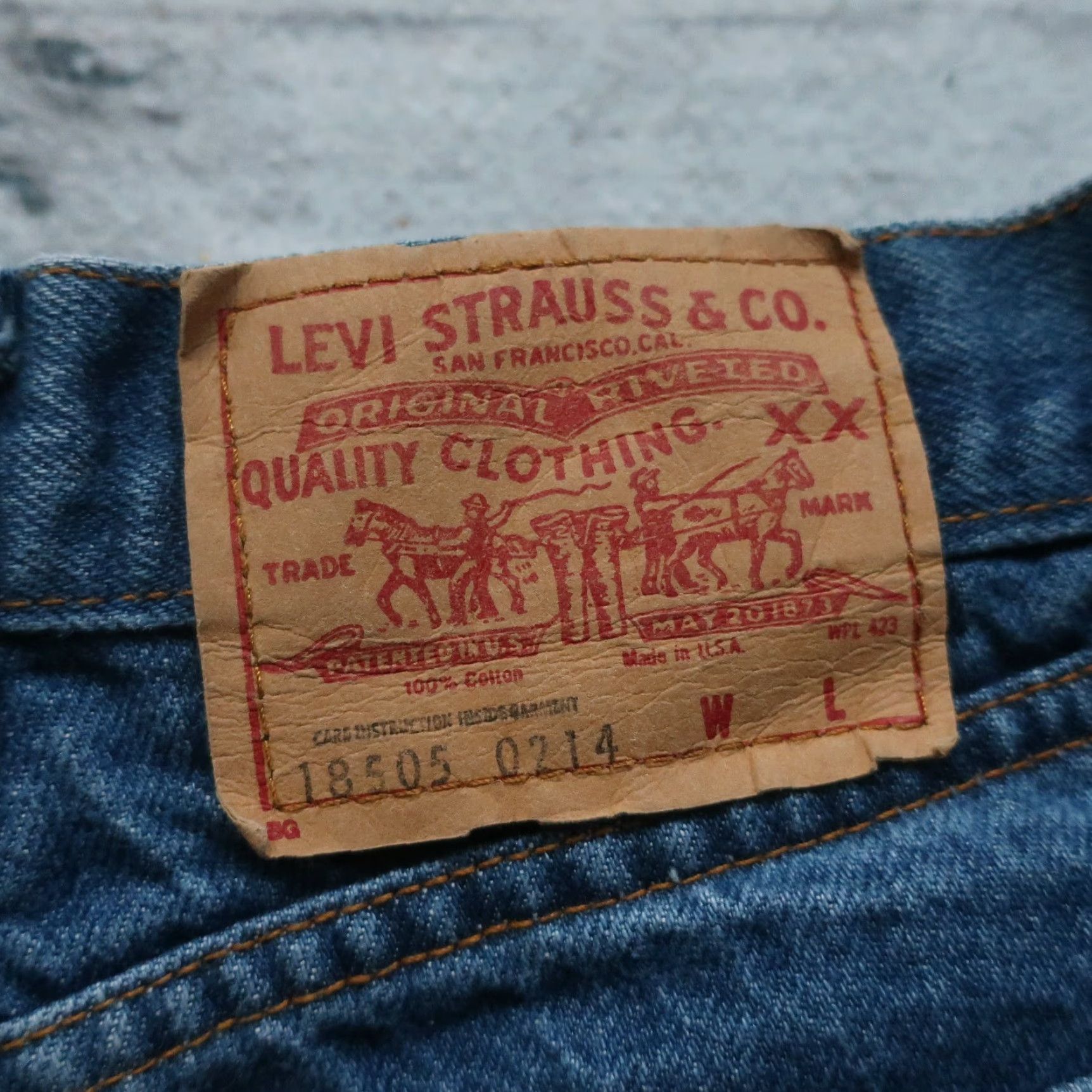 Vintage VINTAGE Levis 505 Denim Jeans Men Jeans 28-29" 30 Medium Wash 34" XS? Size US 30 / EU 46 - 2 Thumbnail