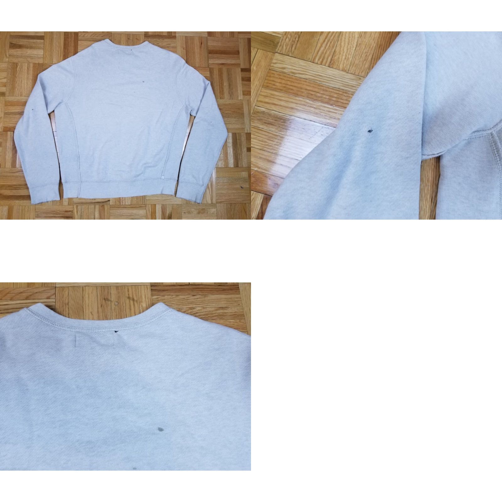 Ralph Lauren VINTAGE Ralph Lauren POLO Distressed Sweatshirt Shirt Large Gray Cotton Pullover Regular Men Size US L / EU 52-54 / 3 - 8 Thumbnail