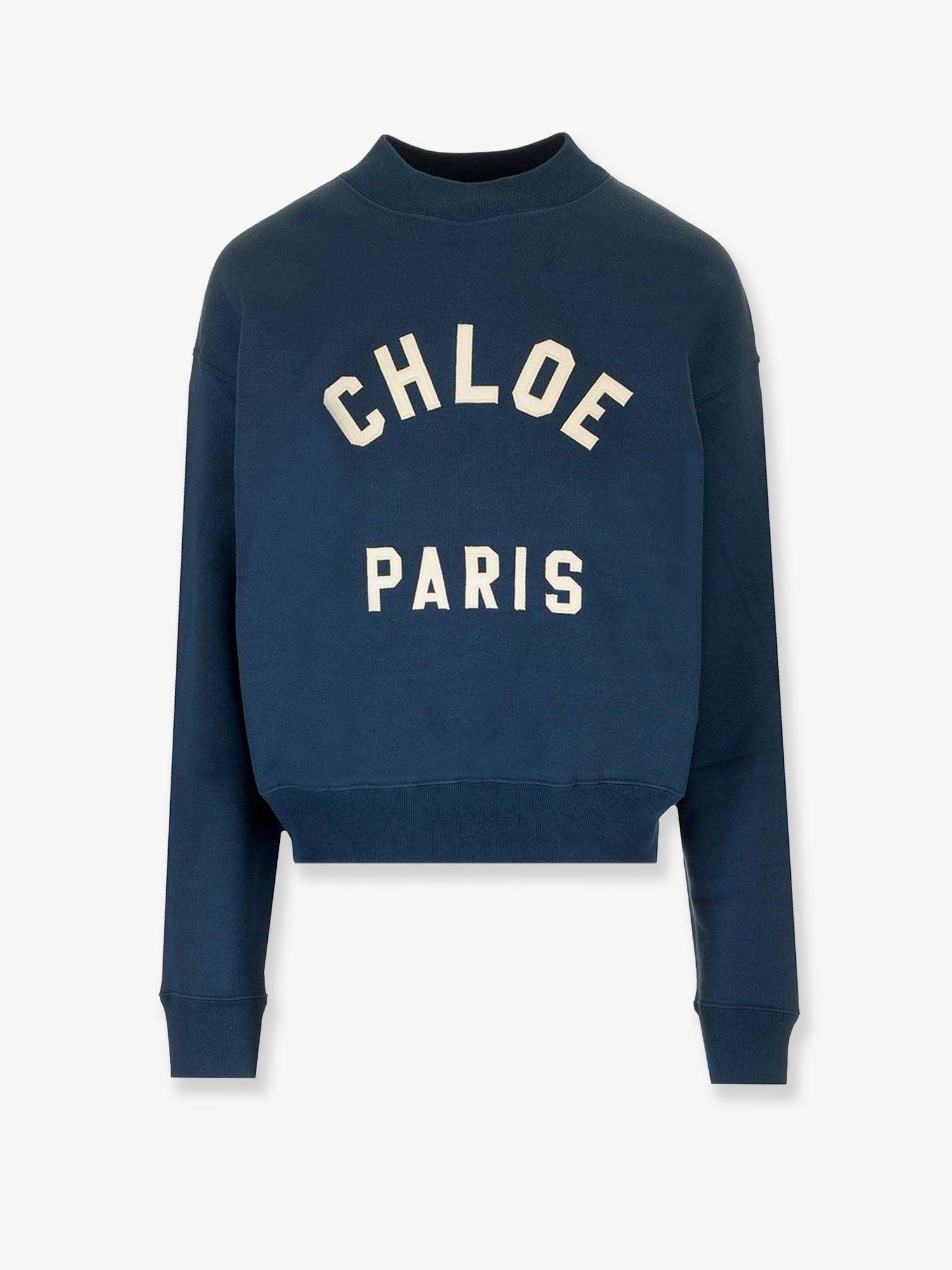 Chloe Cotton Sweatshirt With Logo Size M / US 6-8 / IT 42-44 - 1 Thumbnail