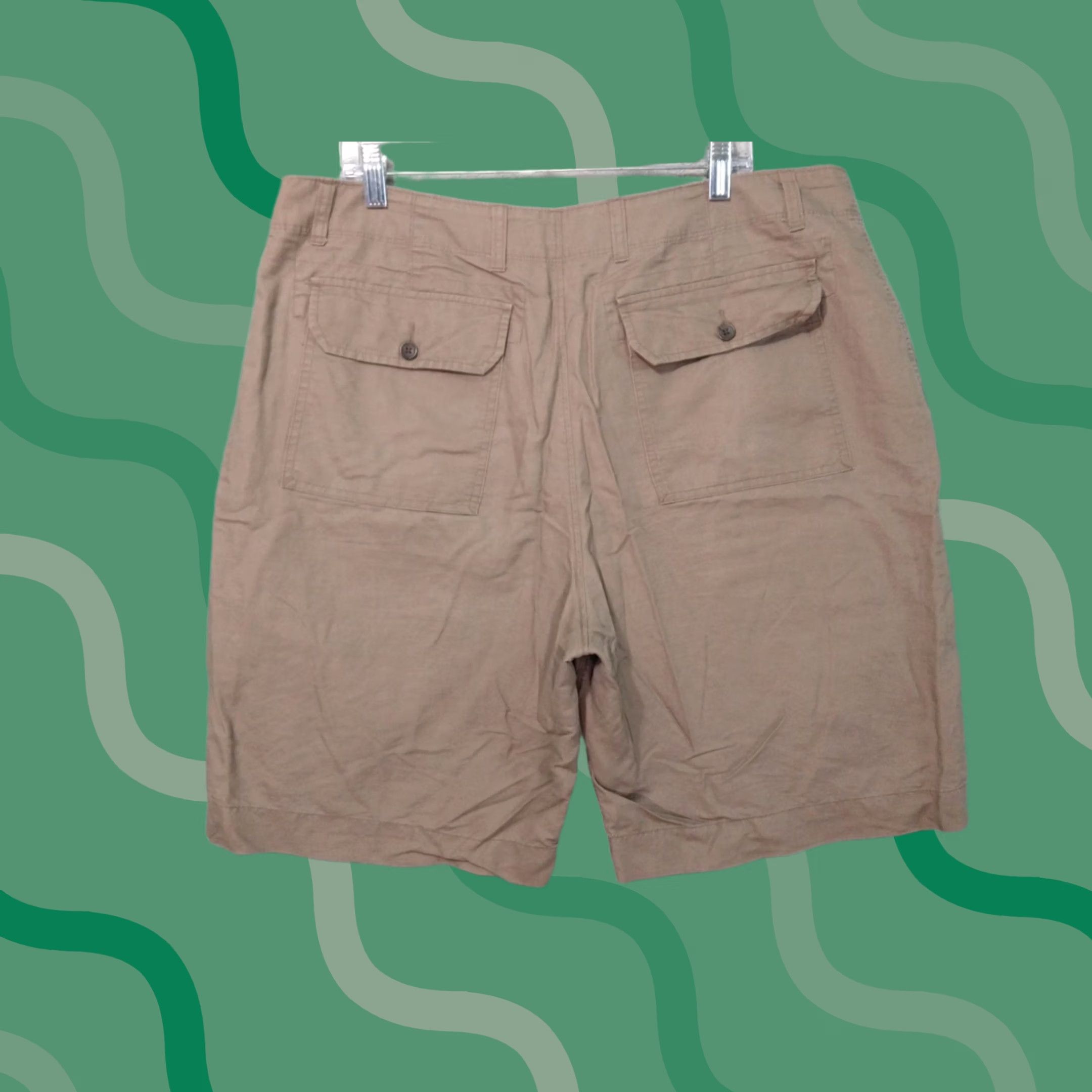 Banana Republic Banana Republic Shorts Mens 38 Beige Chino Linen Blend Flat Front Casual 38 Beige Breathable Lightweight Pockets Summer Spring Mens Size US 38 / EU 54 - 1 Thumbnail