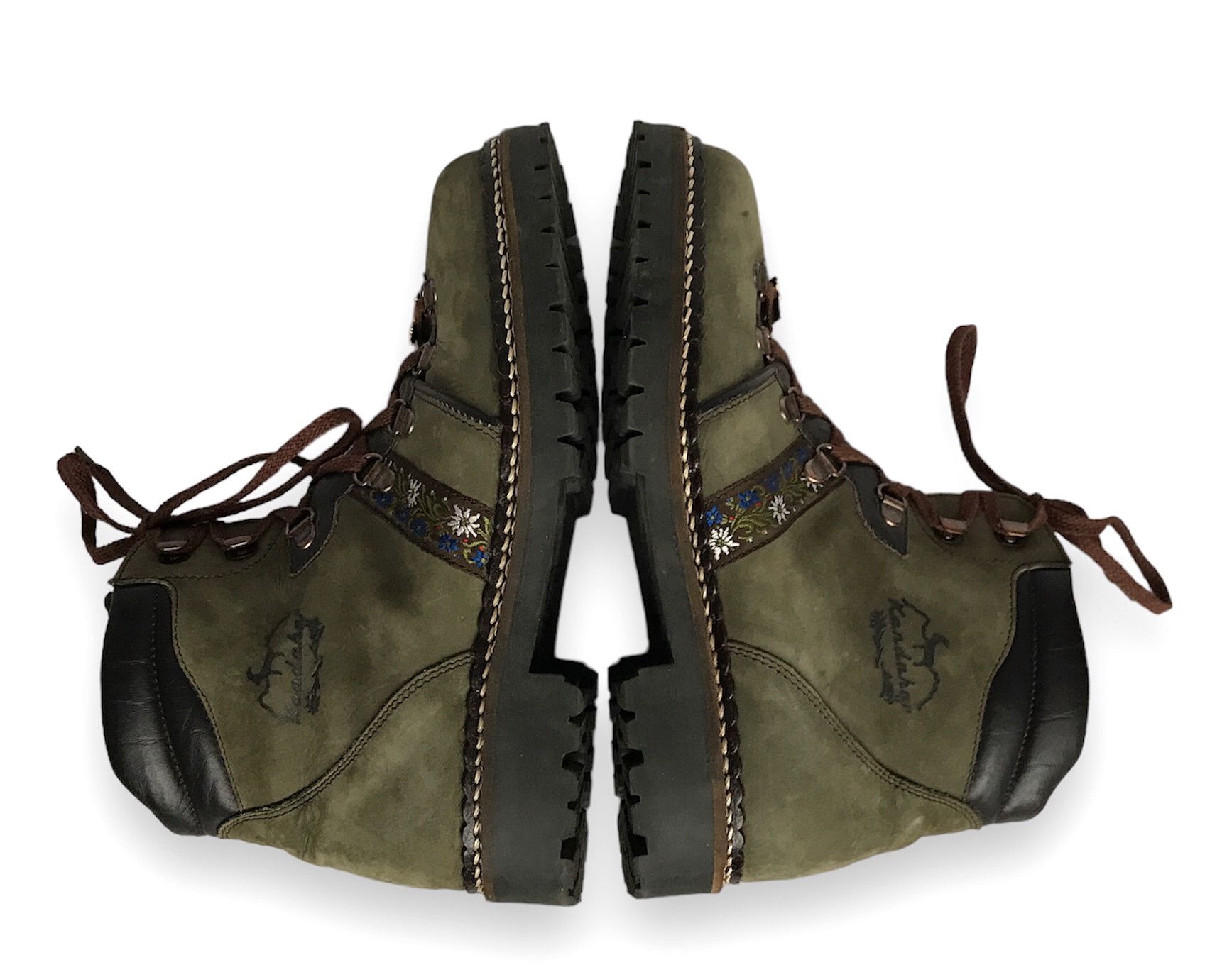 Folk KANDAHAR SWISS FOLK LIMITED EDITION LEATHER BOOTS EU39 UK6 Size US 8 / IT 38 - 7 Thumbnail
