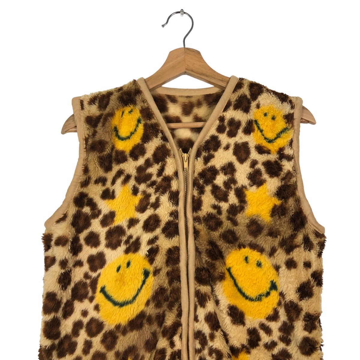 Japanese Brand 🔥Kapital Smiley Design Big Logo Fleece Vest Japan Made Size US M / EU 48-50 / 2 - 2 Thumbnail