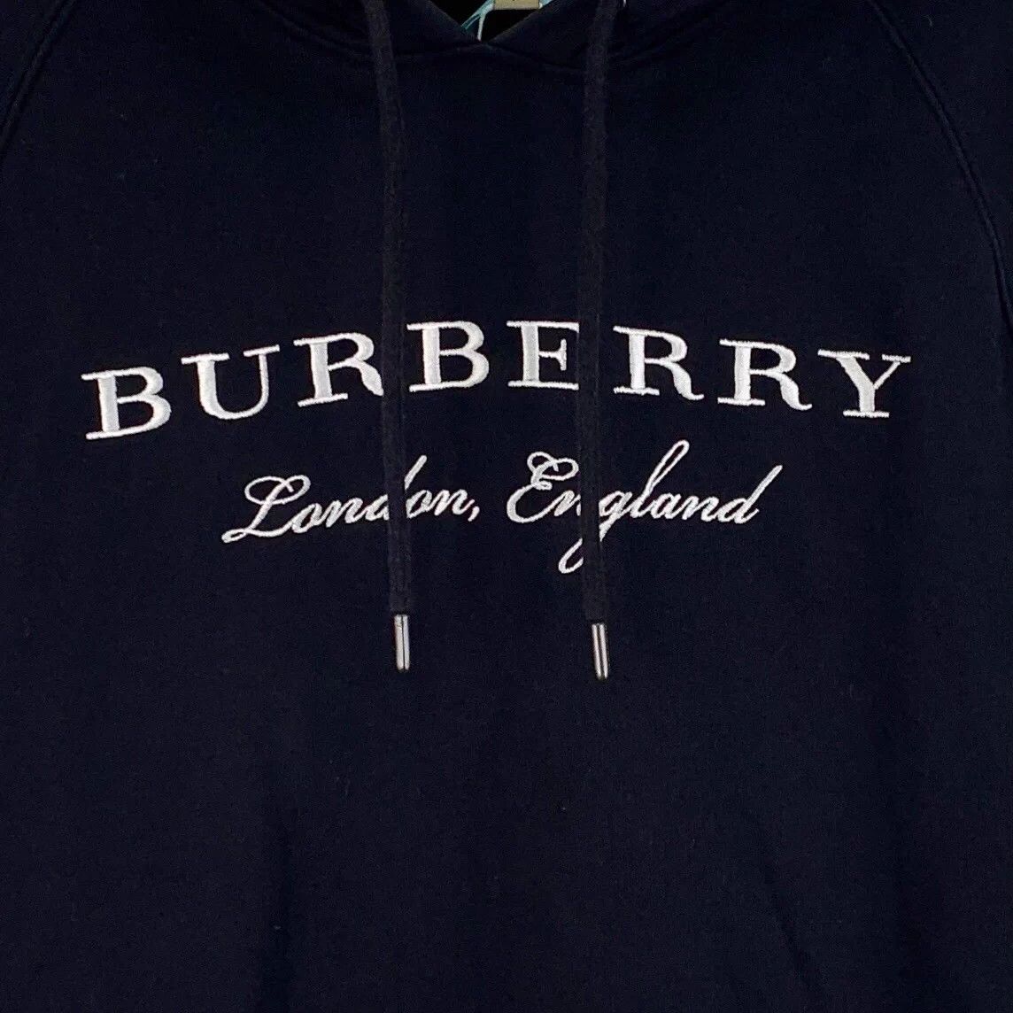 Burberry Burberry Black Logo Embroidered Cotton Hoodie XS Size US XS / EU 42 / 0 - 4 Thumbnail
