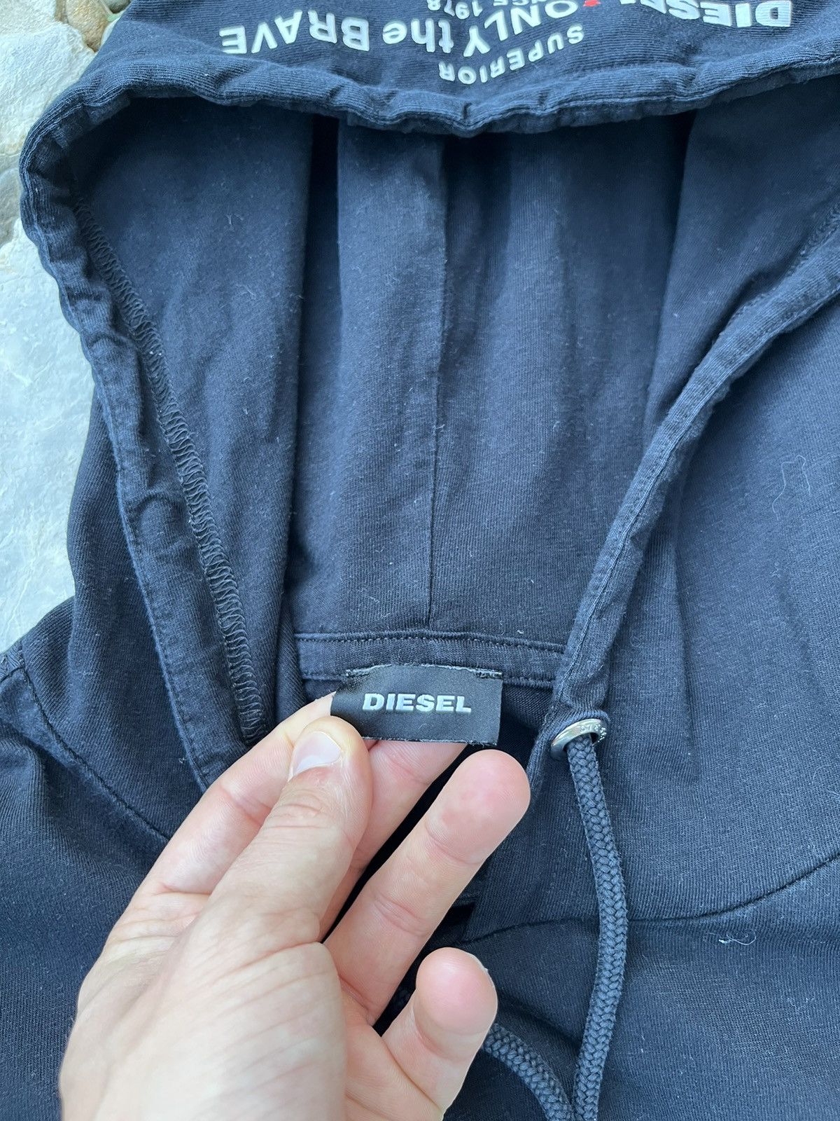 Diesel Diesel long sleeve light hoodie psycho a3sth3tic patchwork Size US L / EU 52-54 / 3 - 20 Thumbnail