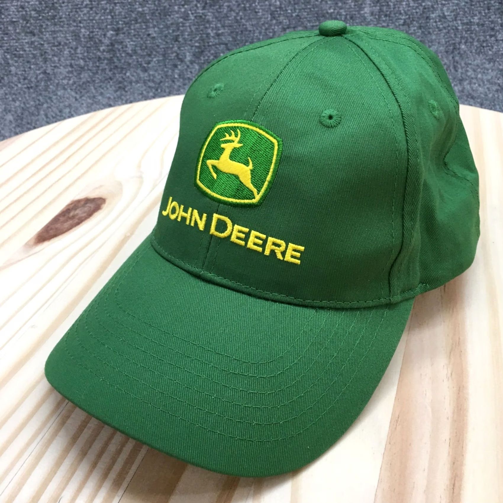 John Deere John Deere Hat Baseball OS Green Embroidered Logo Curved Brim Adjustable Mens Size ONE SIZE - 2 Thumbnail
