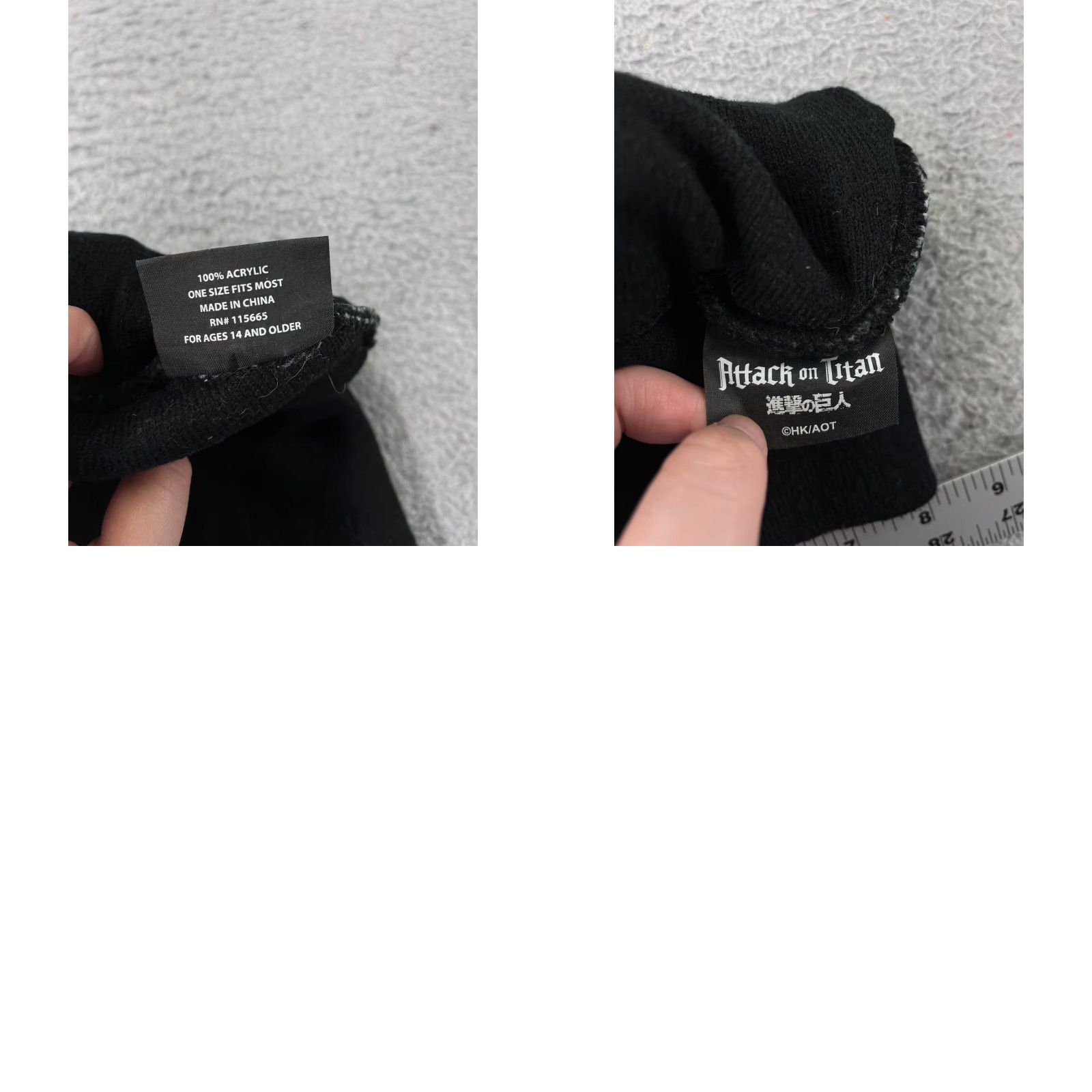 Hot Topic Attack On Titan Beanie Toque Adult One Size Green Anime Knit Hat - Hot Topic Size ONE SIZE - 8 Thumbnail