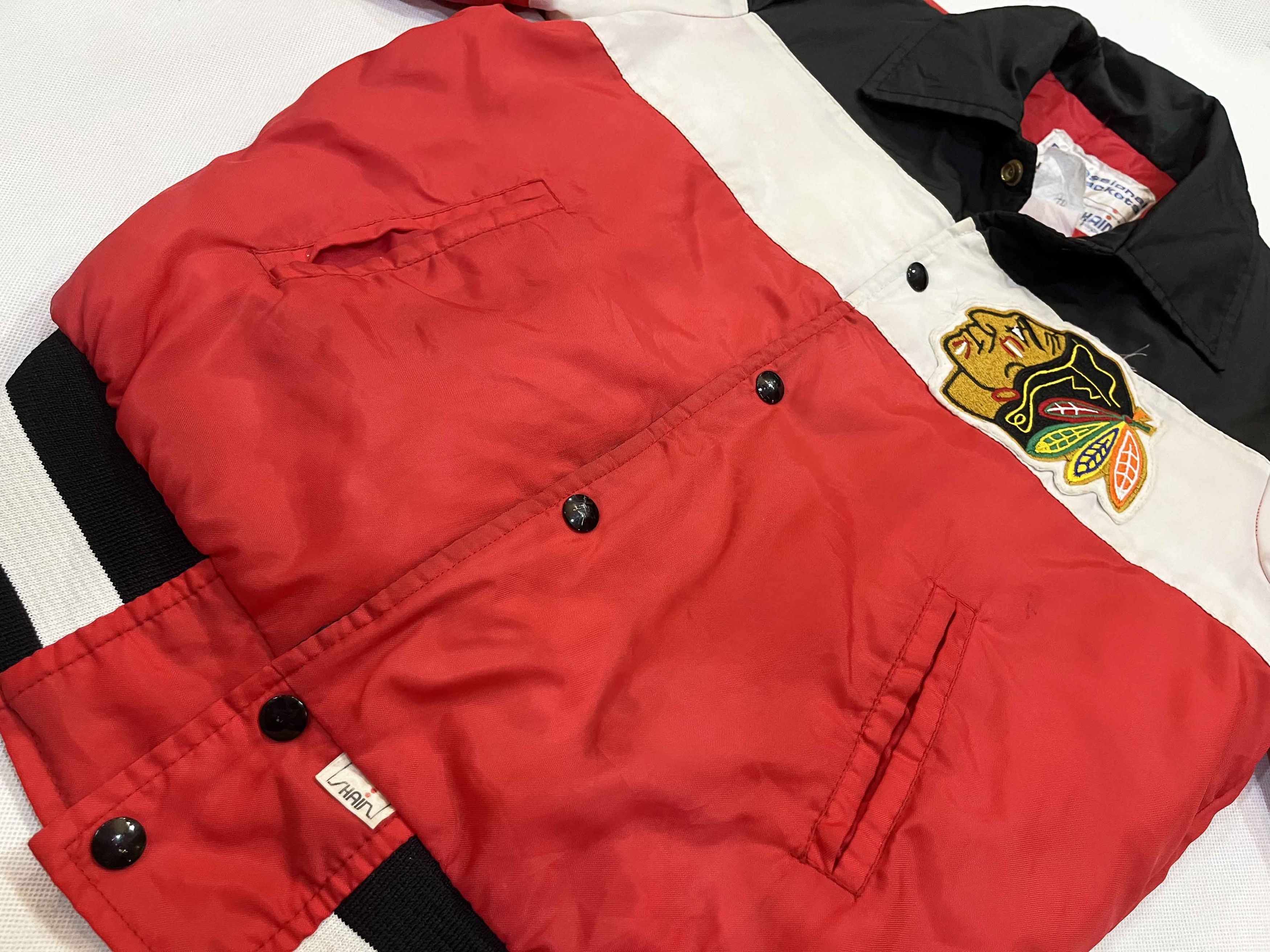 NHL × Vintage Vintage Shain of Canada NHL Chicago Blackhawks Bomber Jacket Size US S / EU 44-46 / 1 - 7 Thumbnail