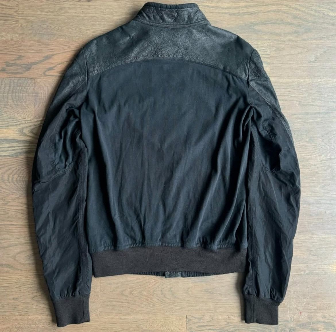 Rick Owens Rick Owens Hybrid Leather Track Jacket SS08 Creatch Size US S / EU 44-46 / 1 - 2 Thumbnail