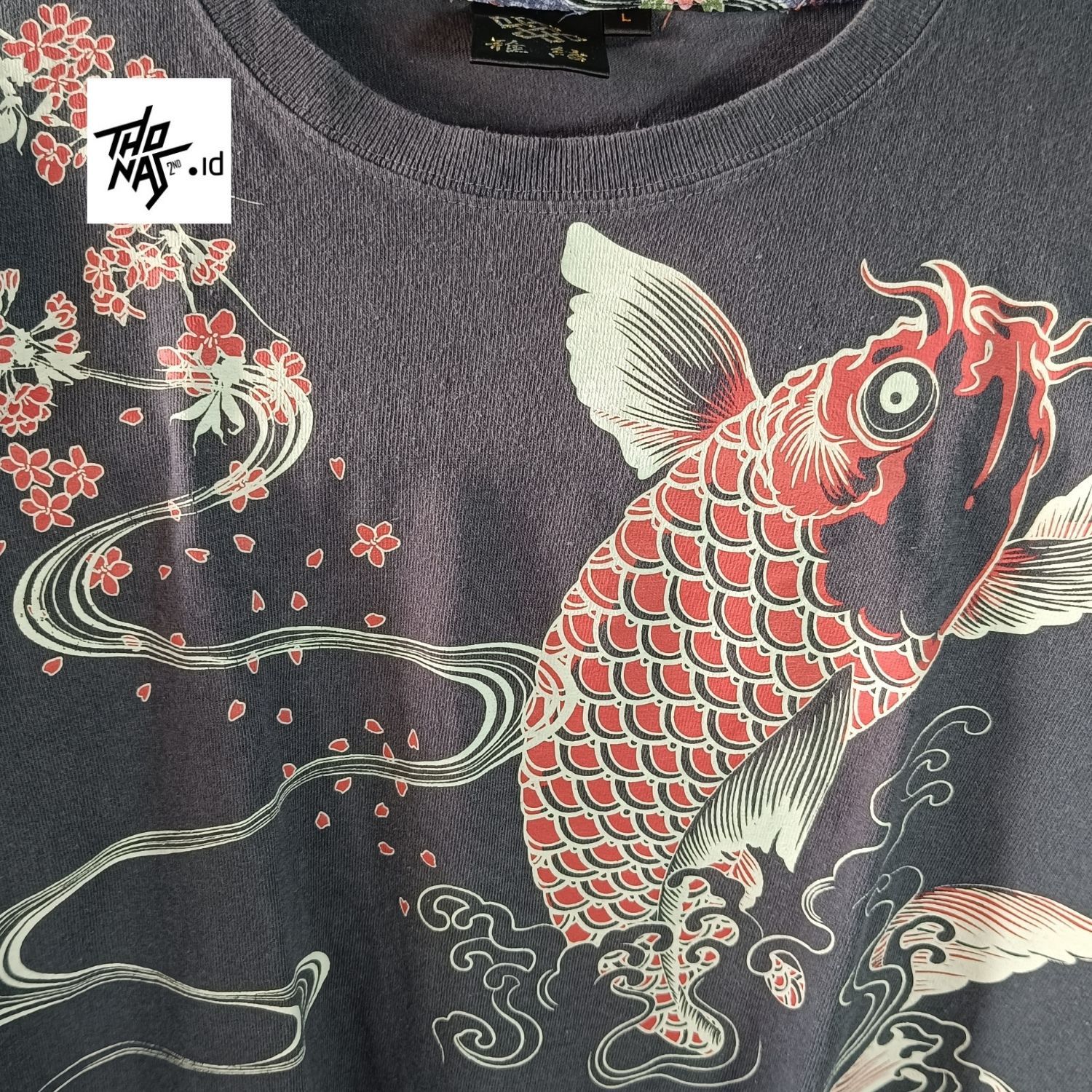 Japanese Brand Carp Koi Fish Sukajan Shirt M Size US M / EU 48-50 / 2 - 2 Thumbnail