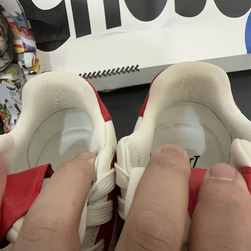 Louis Vuitton Yayoi Kusama x Louis Vuitton Red and White Sneakers -2508 Size US 7.5 / EU 40-41 - 9 Thumbnail