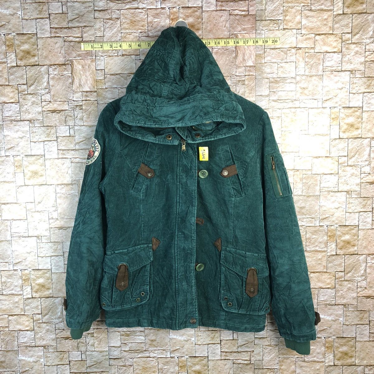 Japanese Brand Something By UGIZ jean corduroy Green sweater hoodie #A664 Size US S / EU 44-46 / 1 - 1 Thumbnail