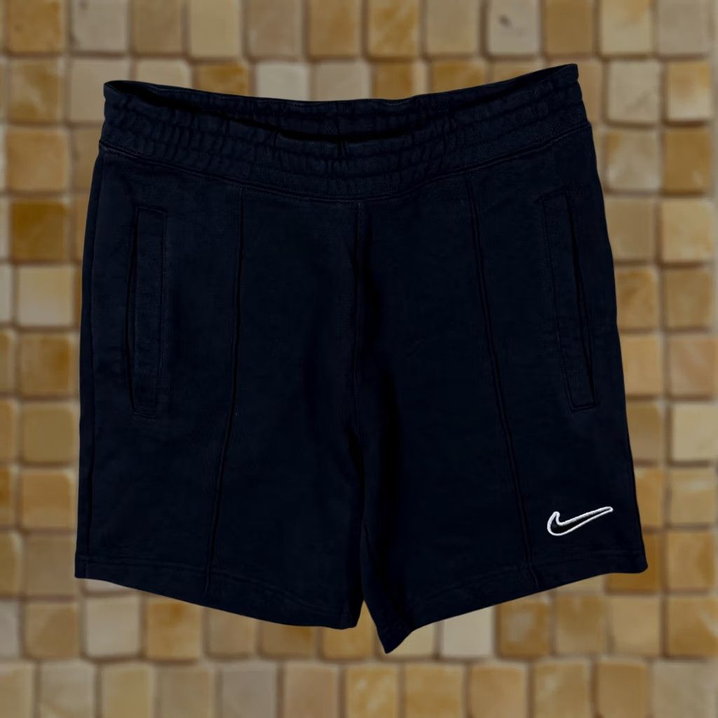 Nike Nike Classic Embroidered Mini Swoosh Logo Black Drawstring Sweat Shorts Small Men Shirt Hoodie? Size US 29 - 1 Thumbnail