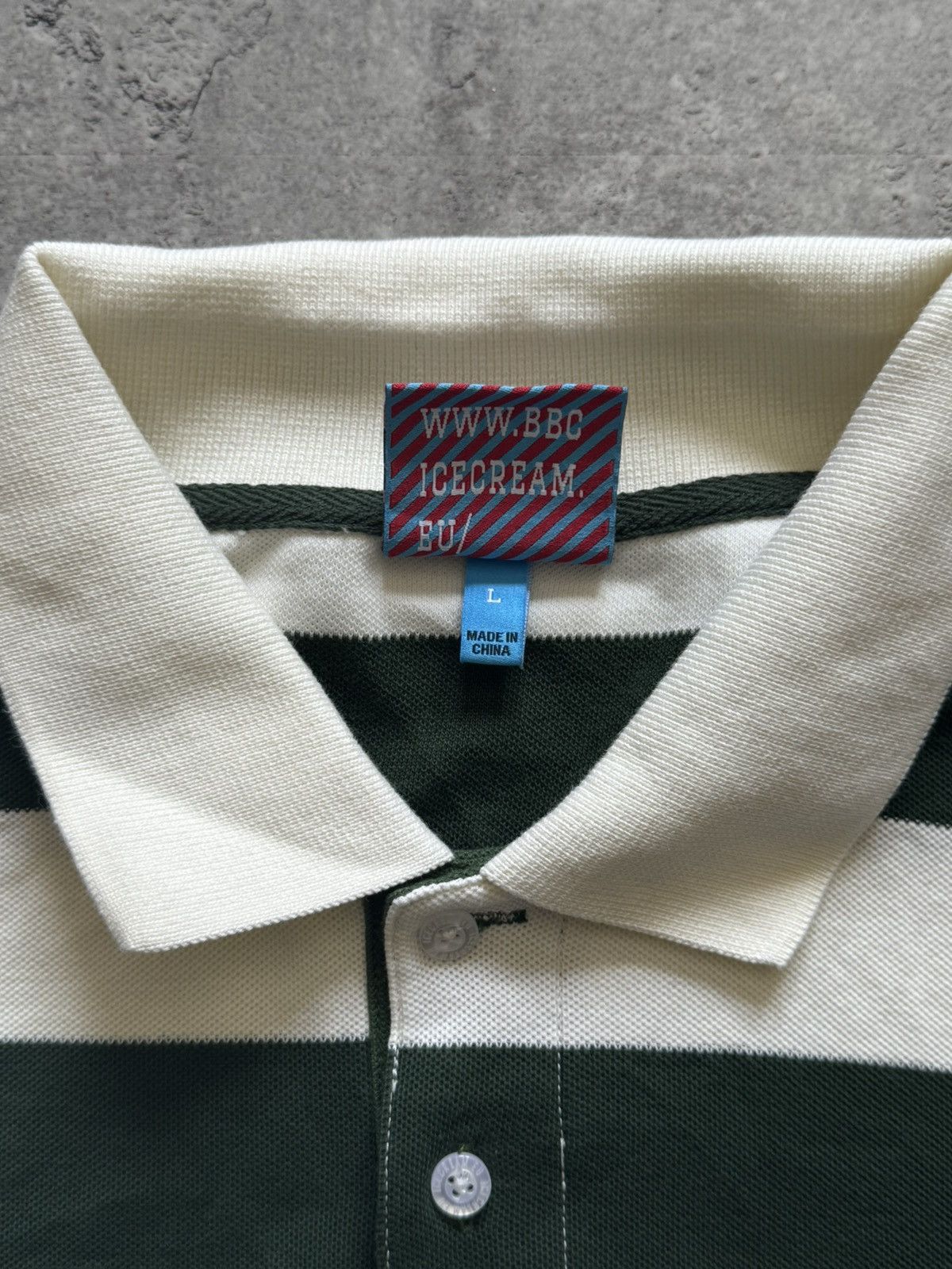 Icecream Ice Cream Billionaire Boys Club Striped Polo Shirt Size US L / EU 52-54 / 3 - 7 Thumbnail