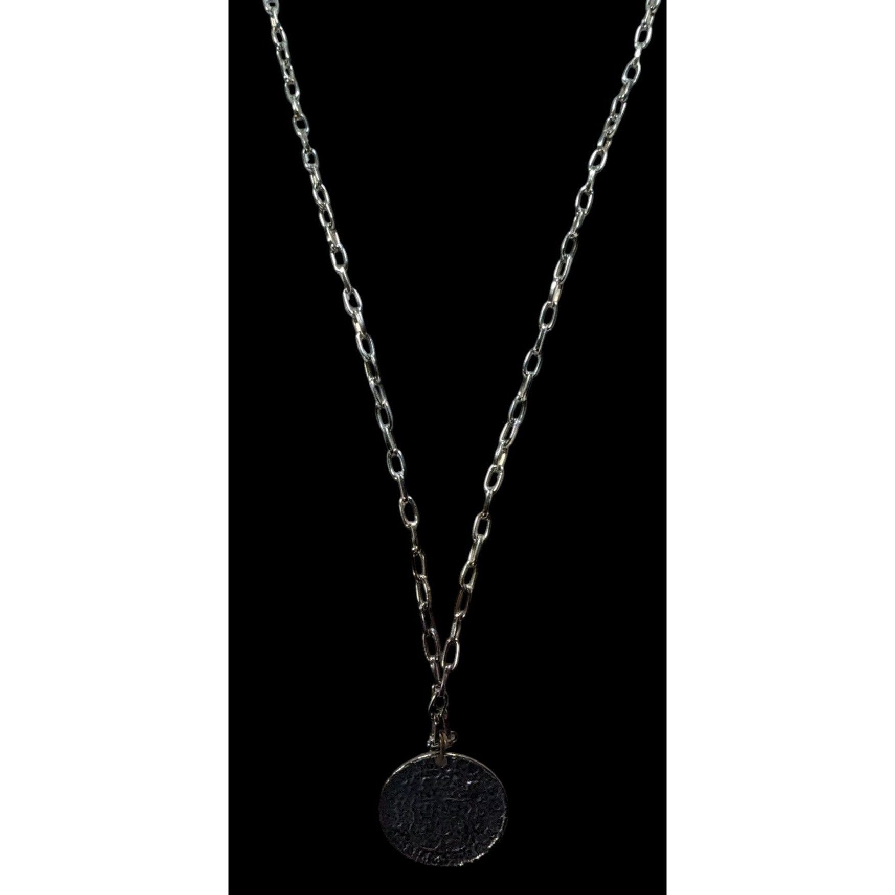 Other Replica Ancient Coin Silver Tone Pendant Necklace Size ONE SIZE - 6 Thumbnail
