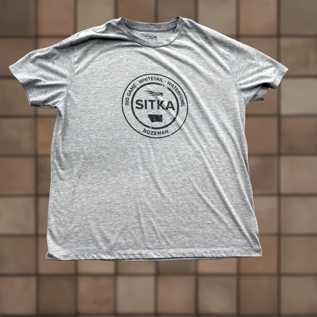 SITKA Sitka Mens XL Gray Bozeman Montana Hunting Graphic Tee Shirt Short Sleeve Crew Neck Tagless Outdoor Graphic Print T-Shirt Size US XL / EU 56 / 4 - 1 Thumbnail