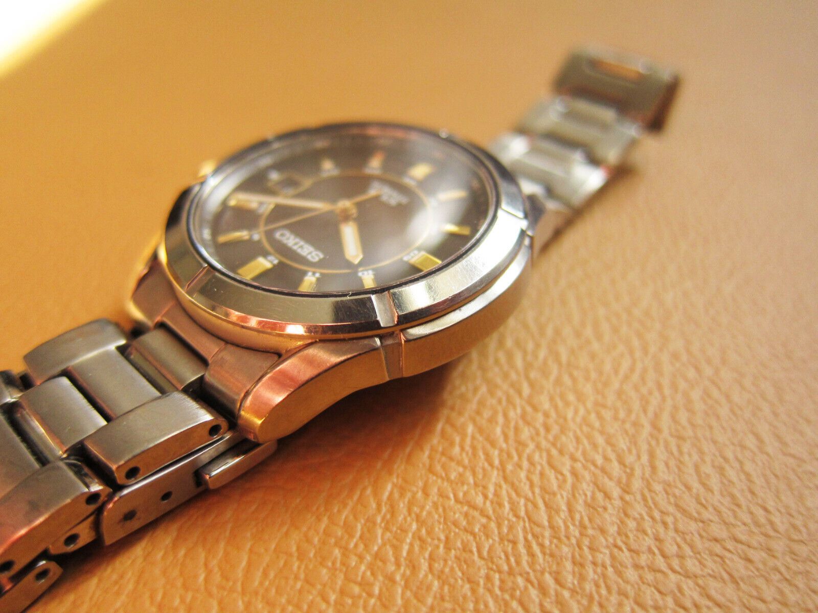Seiko SEIKO V147-0AB0 Solar Titanium Men's Watch Black Dial (JDM) Size ONE SIZE - 8 Thumbnail