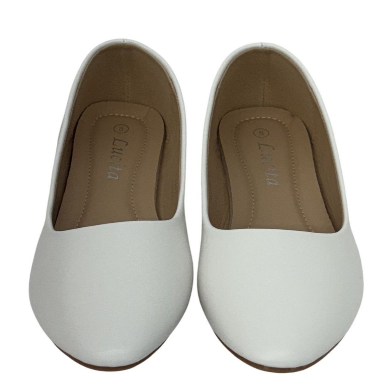 Other LUCITA / Friendly / White / Pointed Toe / Flats / Faux Leath Size US 10 / IT 40 - 3 Thumbnail